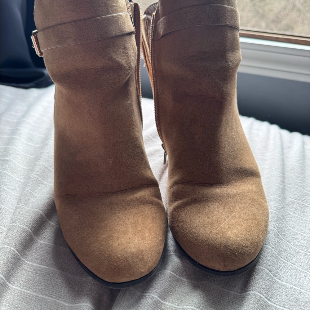 Suede Ankle Booties in Brown - Classic Women’s Style